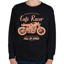 PRINTFASHION café racer - Gyerek pulóver - Fekete gyerek pulóver, kardigán