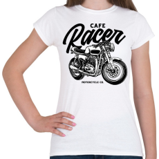 PRINTFASHION Cafe racer - Női póló - Fehér