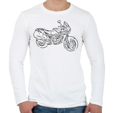 PRINTFASHION cagiva river 600 - Férfi hosszú ujjú póló - Fehér férfi póló