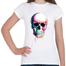 PRINTFASHION Calavera Koponya - Női póló - Fehér női póló