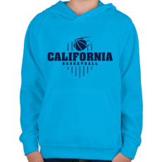 PRINTFASHION California BB - Gyerek kapucnis pulóver - Azúrkék
