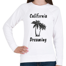 PRINTFASHION California Dreaming - Fekete - Női pulóver - Fehér női pulóver, kardigán