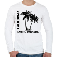 PRINTFASHION California - Férfi hosszú ujjú póló - Fehér