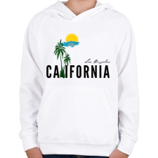 PRINTFASHION california - Gyerek kapucnis pulóver - Fehér gyerek pulóver, kardigán