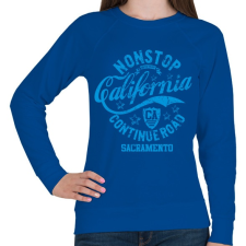 PRINTFASHION CALIFORNIA SACRAMENTO - Női pulóver - Királykék női pulóver, kardigán