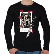 PRINTFASHION Call me - Sikoly - Férfi hosszú ujjú póló - Fekete férfi póló