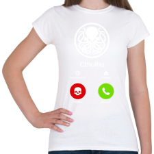 PRINTFASHION Call of Cthulhu (fehér) - Női póló - Fehér női póló