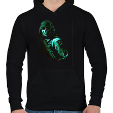 PRINTFASHION Call of duty- game ghost - Férfi kapucnis pulóver - Fekete férfi pulóver, kardigán