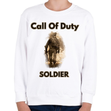 PRINTFASHION call of duty soldier - Gyerek pulóver - Fehér