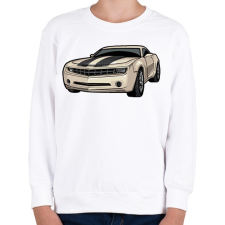 PRINTFASHION Camaro - Gyerek pulóver - Fehér gyerek pulóver, kardigán