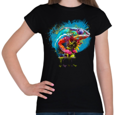 PRINTFASHION cameleon - Női póló - Fekete