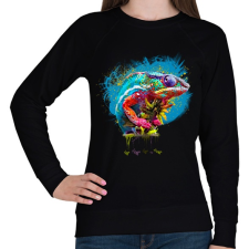 PRINTFASHION cameleon - Női pulóver - Fekete női pulóver, kardigán