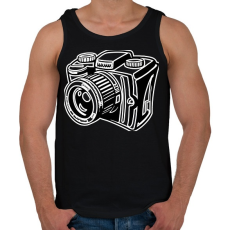 PRINTFASHION Camera - Férfi atléta - Fekete