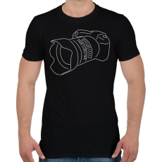 PRINTFASHION Camera - Férfi póló - Fekete