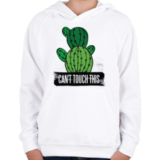 PRINTFASHION Can't touch this - Gyerek kapucnis pulóver - Fehér