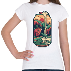 PRINTFASHION Can-wood - Női póló - Fehér