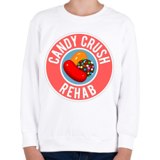 PRINTFASHION Candy Crush - Gyerek pulóver - Fehér