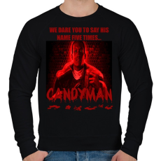 PRINTFASHION CANDYMAN-RED - Férfi pulóver - Fekete
