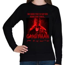 PRINTFASHION CANDYMAN-RED - Női pulóver - Fekete női pulóver, kardigán