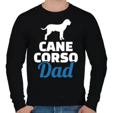PRINTFASHION Cane Corso Dad - Férfi pulóver - Fekete férfi pulóver, kardigán
