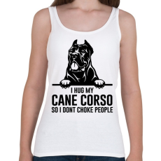 PRINTFASHION Cane Corso hug - Női atléta - Fehér