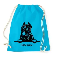 PRINTFASHION Cane Corso - Sportzsák, Tornazsák - Surf blue tornazsák