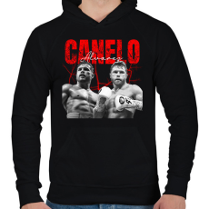 PRINTFASHION Canelo Alvarez - Férfi kapucnis pulóver - Fekete