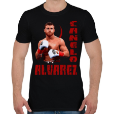 PRINTFASHION canelo alvarez - Férfi póló - Fekete férfi póló