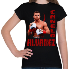 PRINTFASHION canelo alvarez - Női póló - Fekete női póló