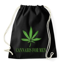 PRINTFASHION Cannabis for men - Sportzsák, Tornazsák - Fekete tornazsák