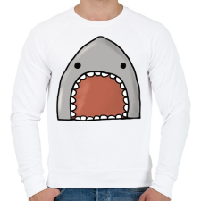 PRINTFASHION Cápa - Férfi pulóver - Fehér férfi pulóver, kardigán