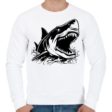 PRINTFASHION cápa - Férfi pulóver - Fehér férfi pulóver, kardigán