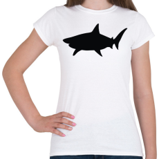 PRINTFASHION Cápa - Női póló - Fehér