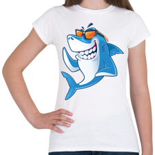 PRINTFASHION cápa - Női póló - Fehér női póló