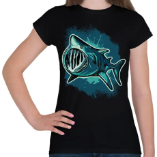 PRINTFASHION Cápa - Női póló - Fekete