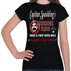 PRINTFASHION CAPITAN SPAULDINGS MURDER RIDER - Női póló - Fekete