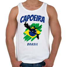 PRINTFASHION CAPOEIRA BRASIL - Férfi atléta - Fehér