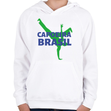 PRINTFASHION CAPOEIRA BRASIL - Gyerek kapucnis pulóver - Fehér gyerek pulóver, kardigán