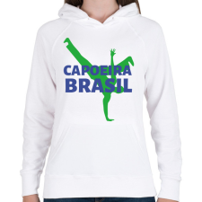 PRINTFASHION CAPOEIRA BRASIL - Női kapucnis pulóver - Fehér női pulóver, kardigán