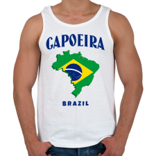 PRINTFASHION CAPOEIRA BRAZIL - Férfi atléta - Fehér atléta, trikó
