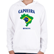 PRINTFASHION CAPOEIRA BRAZIL - Gyerek kapucnis pulóver - Fehér gyerek pulóver, kardigán