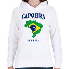 PRINTFASHION CAPOEIRA BRAZIL - Női kapucnis pulóver - Fehér női pulóver, kardigán