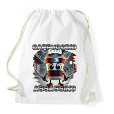 PRINTFASHION Cappuccino Assassino - Sportzsák, Tornazsák - Fehér tornazsák
