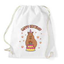 PRINTFASHION Cappy Birthday - Sportzsák, Tornazsák - Fehér tornazsák