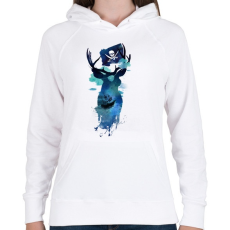 PRINTFASHION Captain Hook - Női kapucnis pulóver - Fehér