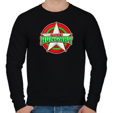 PRINTFASHION CAPTAIN HUNGARY  - Férfi pulóver - Fekete férfi pulóver, kardigán