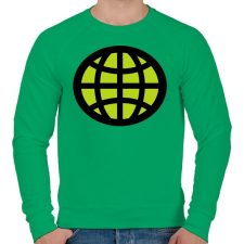 PRINTFASHION captain planet - Férfi pulóver - Zöld férfi pulóver, kardigán