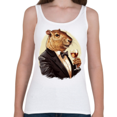 PRINTFASHION Capybara borral - Női atléta - Fehér