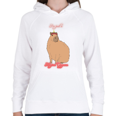 PRINTFASHION Capybara - Capycorn #2 - Női kapucnis pulóver - Fehér
