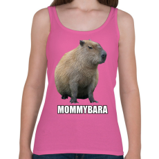 PRINTFASHION Capybara család - Mommybara - Női atléta - Rózsaszín